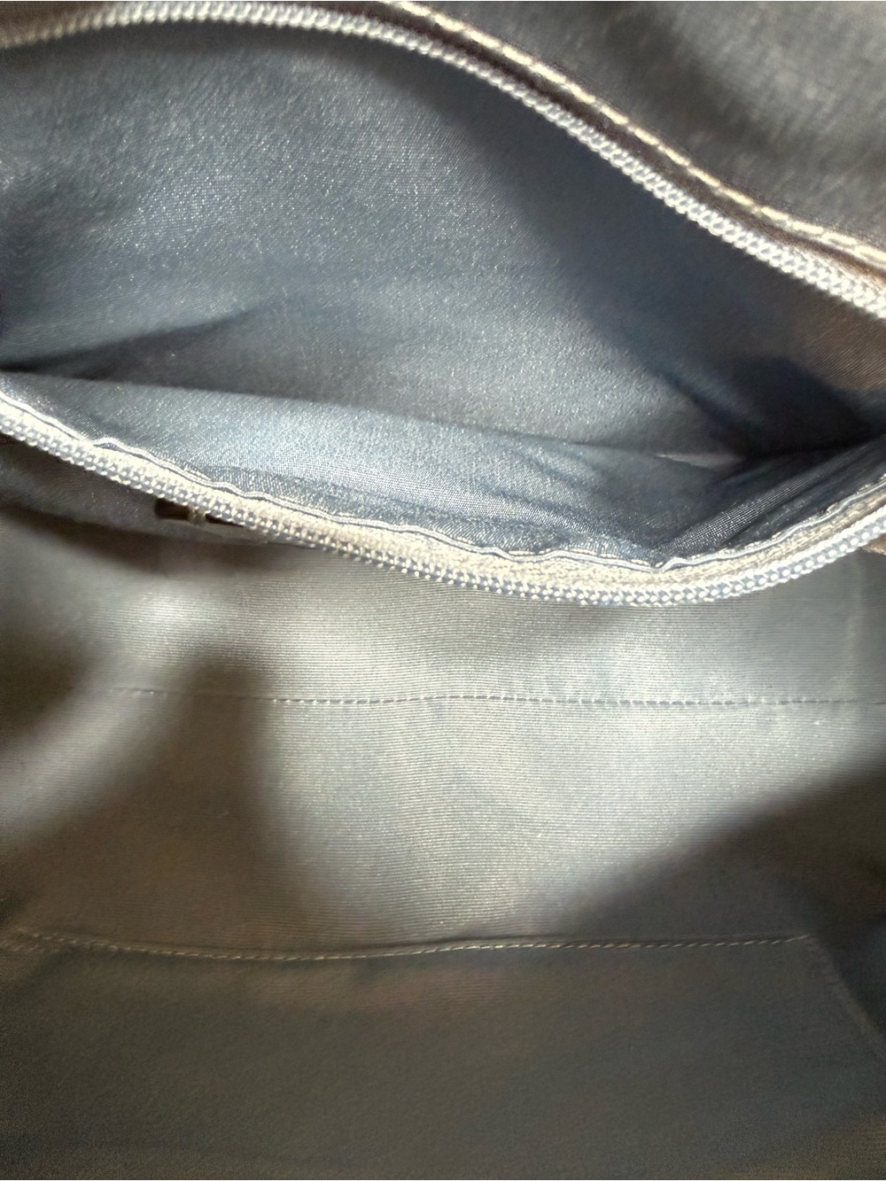 Coach Metallic Blue Mini Bennett Satchel Crossbody Bag Leather - Picture 9 of 15